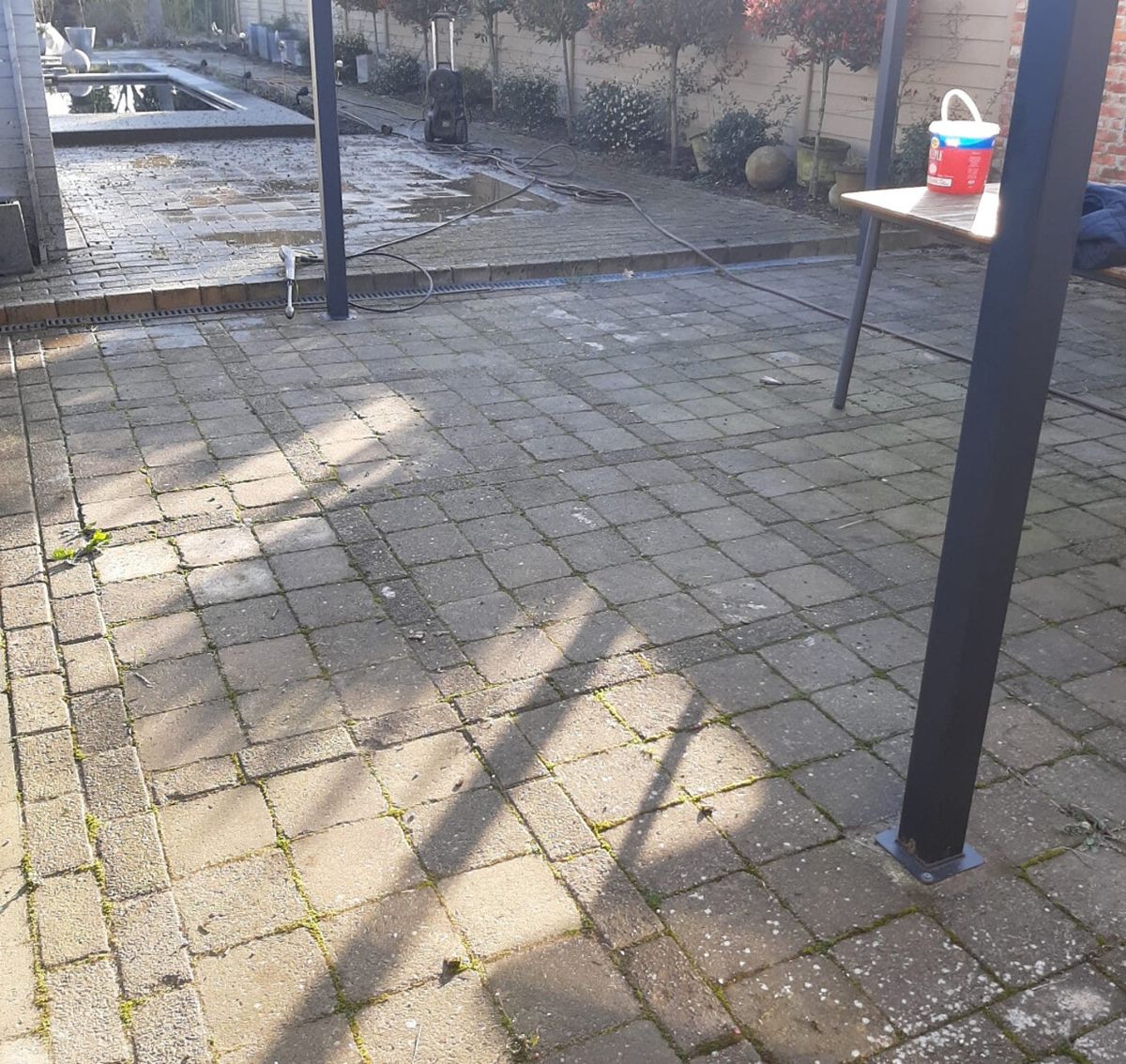 Terras met afdak